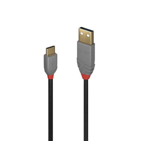 Kabel USB 2.0 LINDY Type A to C Cable, Anthra Line 3m Black