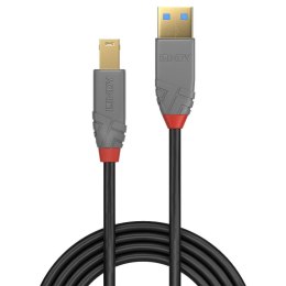 Kabel USB 3.0 LINDY Typ A to B Cable, Anthra Line 1m Black