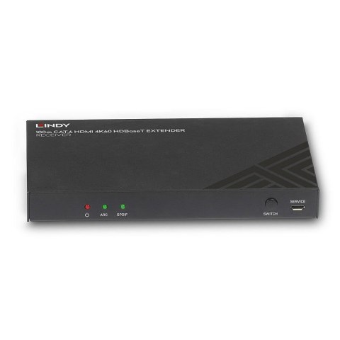 Odbiornik LINDY Cat.6 HDMI 4K60 HDMI Audio, IR & RS-232 HDBaseT,100m