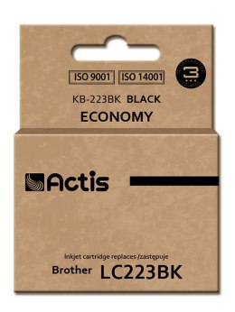 Tusz ACTIS KB-223Bk (zamiennik Brother LC223BK; Standard; 16 ml; czarny)