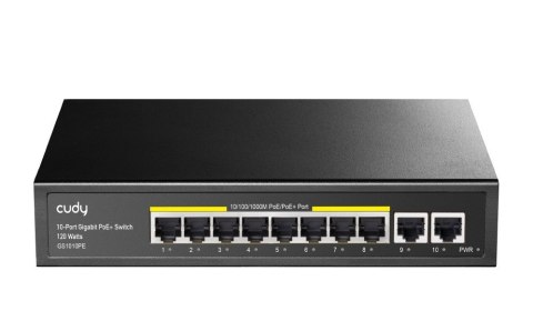 Cudy Przełącznik GS1010PE 8xGE PoE+ 120W 2xGb Uplink