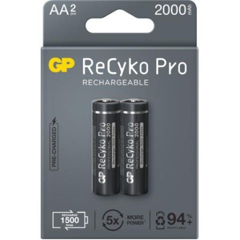 Akumulatorki AA / R6 GP ReCyko Pro Ni-MH 2000mAh blister 2 sztuki