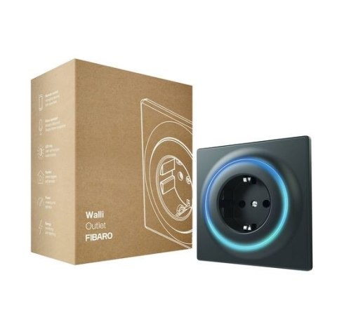 Fibaro Gniazdko Walli Outlet F Antracyt