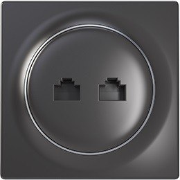 Fibaro Inteligentne gniazdko Walli N Ethernet Outlet, antracyt