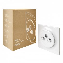 Fibaro Podwójne gniazdo Walli N TV-SAT Outlet