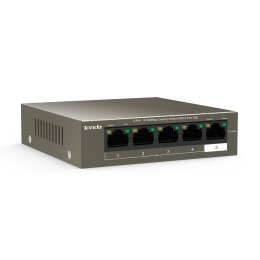 Switch niezarządzalny Tenda TEF1105P V2.0 4-port Ethernet Switch 10/100 Mb/s PoE 63W