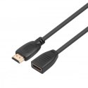 TB Kabel HDMI v2.0 F-M pozłacany 3m przedłużacz