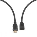 TB Kabel HDMI v2.0 F-M pozłacany 3m przedłużacz