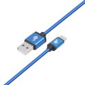 TB Kabel USB-USB C 1.5m niebieski sznurek premium