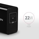 AXAGON ACU-PD22 Ładowarka sieciowa PD 22W, 1x port USB-C, PD3.0/QC3.0/AFC/FCP/Apple