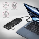 AXAGON HUE-F7C Hub 7-portowy USB-C 3.2 Gen 1 ALU FLAT micro USB, 30cm USB-C kabel