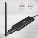 AXAGON HUE-F7C Hub 7-portowy USB-C 3.2 Gen 1 ALU FLAT micro USB, 30cm USB-C kabel