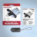 AXAGON CRE-SMP1A Czytnik kart identyfikacyjnych PocketReader USB-A