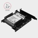 AXAGON RHD-P35 Ramka metalowa do montażu 2x 2.5" HDD w pozycji PCI Czarna