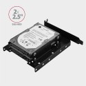 AXAGON RHD-P35 Ramka metalowa do montażu 2x 2.5" HDD w pozycji PCI Czarna