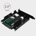 AXAGON RHD-P35 Ramka metalowa do montażu 2x 2.5" HDD w pozycji PCI Czarna