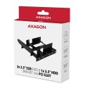 AXAGON RHD-P35 Ramka metalowa do montażu 2x 2.5" HDD w pozycji PCI Czarna