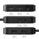 HyperDrive Mobilna stacja dokująca USB4 Czarna HDMI 8K/RJ45/USB-A/DisplayPort