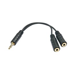 Splitter LINDY 3.5mm Stereo Headphone czarny