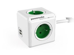 Przedłużacz allocacoc PowerCube Extended USB 2402GN/FREUPC (1,5m; kolor zielony)