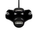 AXAGON Hub HUE-X3B 4-portowy USB 2.0 kabel 1,2m Czarny