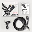 AXAGON Kabel ADR-210 USB 2.0 A-M -> A-F aktywny kabel przedłużacz/wzmacniacz 10m