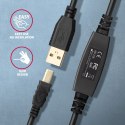 AXAGON Kabel ADR-210B USB 2.0 A-M -> B-M Aktywny kabel połączeniowy/wzmacniacz 10m