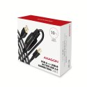 AXAGON Kabel ADR-210B USB 2.0 A-M -> B-M Aktywny kabel połączeniowy/wzmacniacz 10m