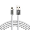 Kabel zasilający everActive CBS-1MW (USB - Micro USB ; 1m; kolor biały)