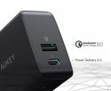 AUKEY AUKEY PA-Y17 ładowarka sieciowa 2xUSB Power Delivery (1xUSB A + 1xUSB C) 18W 6A