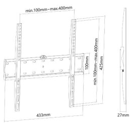 Neomounts by NewStar Uchwyt ścienny FPMA-W300BLACK 32-55 cali