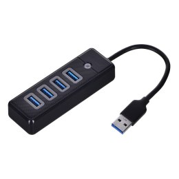 ORICO HUB USB-A 4X USB-A 3.1, CZARNY