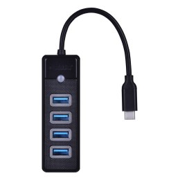 ORICO HUB USB-C 4X USB-A 3.1, CZARNY