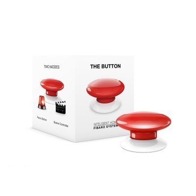 Fibaro Kontroler-przycisk The Button FGPB-101-3 ZW5, czerwony