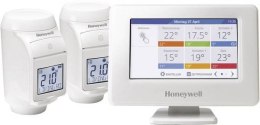 Honeywell Home THR99C3102 Zestaw Evohome: sterownik, podstawa z zasilaczem, 2 regulatory HR92, 2 zestawy adapterów, 2 podstawki