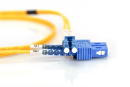 Digitus Patchcord światłowodowy FO LC-SC SM 9/125 duplex LSOH 1m