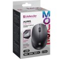 Defender Mysz bezprzewodowa silent click AURIS MB-027 800/1200/1600 DPI Czarna