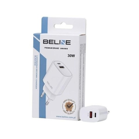 Beline Ładowarka sieciowa 30W USB-C + USB-A, biała