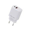 Beline Ładowarka sieciowa 30W USB-C + USB-A, biała