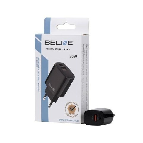 Beline Ładowarka sieciowa 30W USB-C + USB-A, czarna