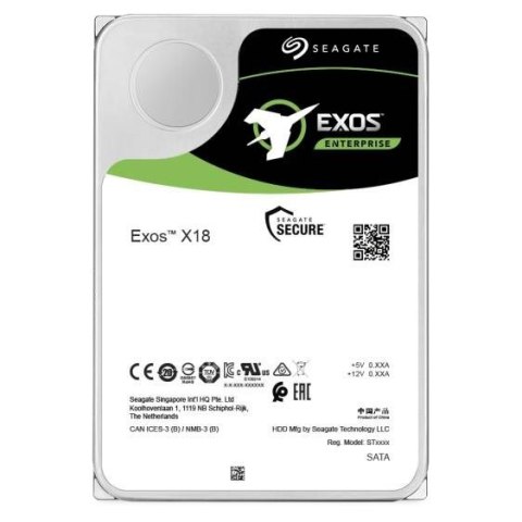 Dysk serwerowy HDD Seagate Exos X18 (14 TB; 3.5"; SATA III)