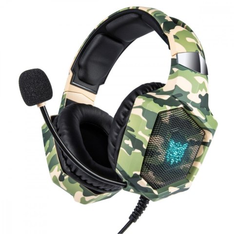 Onikuma Słuchawki gamingowe K8 RGB camo Zielone