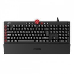 AOC Klawiatura AGON AGK700 Mechanical Wired Gaming Keyboard Cherry MX Red Switches - US International Layout AGK700DRUH