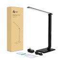 AUKEY LT-T10 Black lampa biurkowa LED dotykowa | 12W | 3000-6500K | 7 poziomów ściemniania | 5 trybów świecenia