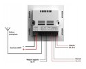 DSPPA Ścienny odtwarzacz stereo DM837B, microSD, FM, Bluetooth, 2x10W, ekran dotykowy, czarny