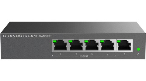 Grandstream GWN 7700P 5xGbE, 4xPOE, niezarządzalny switch