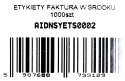 ETYKIETY FAKTURA W ŚRODKU 1000SZT MOCNY KLEJ 80X80