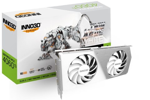 Karta graficzna INNO3D GeForce RTX 4060 Ti Twin X2 OC WHITE 16GB