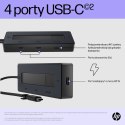 Hub HP USB-C 4K 6G842AA 4 porty USB-C Czarny