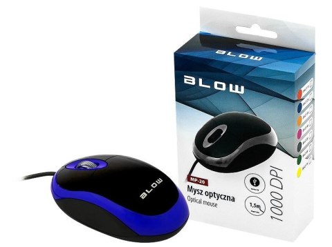 Mysz BLOW Mp-20 84-012# (optyczna; 1000 DPI; kolor niebieski)